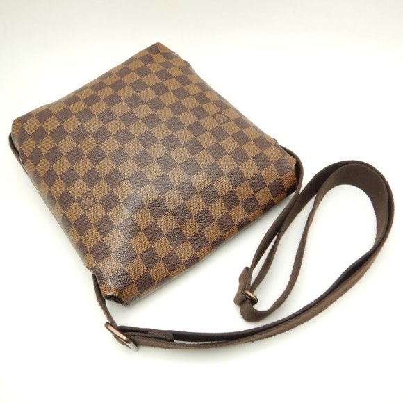 Louis Vuitton Damier Brooklyn PM Ebene Diagonal Shoulder Brown - Picture 3 of 8
